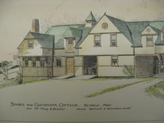 Stable and Coachman's Cottage, for Thomas Proctor Beverly, MA, 1886, Hartwell and Richardson