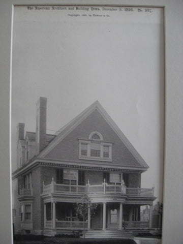 House of W. Albert Swasey, St. Louis, MO, 1893, W. Albert Swasey