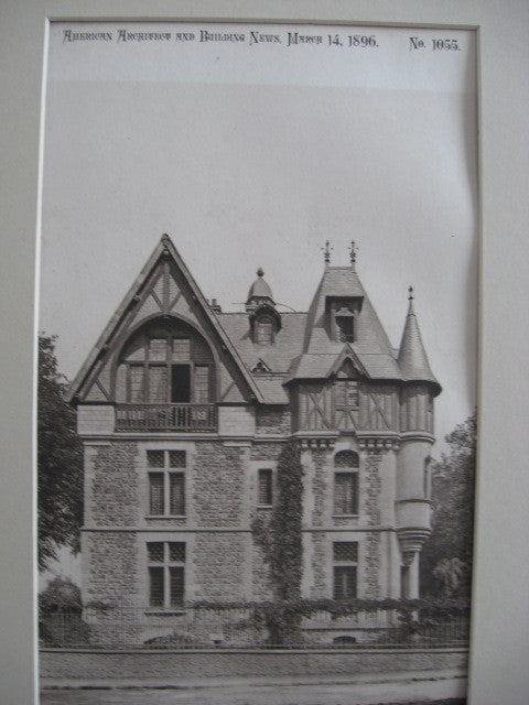 Villa a Vaucresson, Seine-et-Oise, France, EUR, 1896, Henri Parent