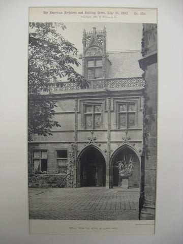 Hotel de Cluny, Paris, France, EUR, 1892