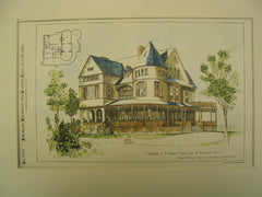 Residence of A. Newbold Morris, Ridgefield, CT, 1885, Charles A. Gifford