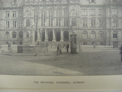 The Rathhaus, Wiesbaden, Germany, 1892, Unknown