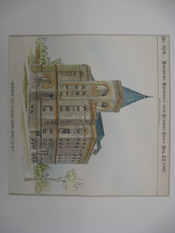 German Settlement School, Brooklyn, NY, 1893, Geo. Palliser