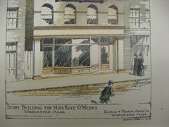 Store Building for Kate O'Meara, Worcester, MA, 1893, Earle and Fisher