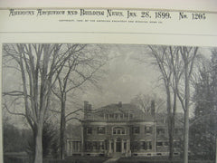 House of John Swann, Stockbridge, MA, 1899, Stephenson and Greene