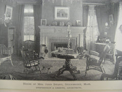 House of John Swann, Stockbridge, MA, 1899, Stephenson and Greene