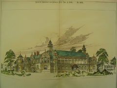 West Ham Technical Institute and Public Library, West Ham, England, UK, 1895, Gibson and Russell
