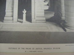 Vestibule of the Palais de Justice, Brussels, Belgium, EUR, 1892, M. J. Poelaert
