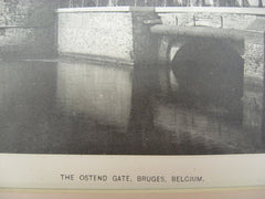 Ostend Gate, Bruges, Belgium, EUR, 1892