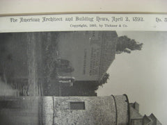 Ostend Gate, Bruges, Belgium, EUR, 1892