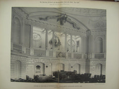 Chamber of the House of Representatives at the Massachusetts State-House, Boston, MA, 1892, Charles Bulfinch