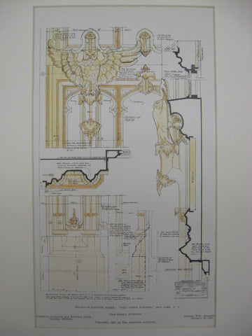Elevator Screen at West Street Building, New York, NY, 1907, Cass Gilbert