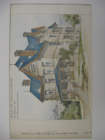 House for Moses Atwood, Allegheny, PA, 1888, W. S. Fraser