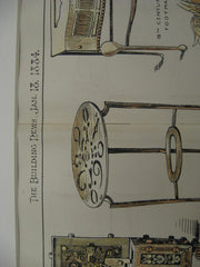 Old Domestic Wrought-Iron Furniture, UK, 1884, Maurice B. Adams