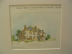 House for E. Storey Smith, Esq in Brookline, Massachusetts, Brookline, MA, 1890, C. H. Blackall