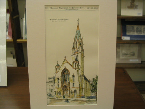 St. Paul's Ev. Lutheran Church, New York, NY, 1898, Dodge and Morrison