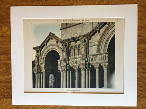 Galilee Porch, Trinity Church, Boston, MA, 1898, Photogravure