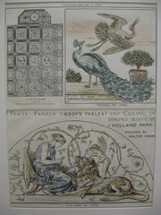 Aesop's Fables Panels, Holland Park, UK, 1884, Walter Crane
