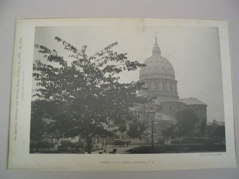Church of St. Pierre, Montreal, CAN, 1888