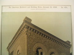 American Unitarian Association's Building, Boston, MA, 1888, Peabody & Stearns