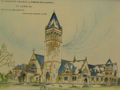 St. George's Church and Parish Buildings, St. Louis, MO, 1891, Tully & Clark