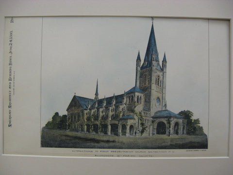 First Presbyterian Church, Watertown, NY, 1893, Blingwood and Parish