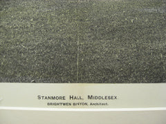 Stanmore Hall, Middlesex, England, UK, 1893, Brightwen Binyon