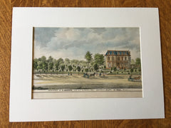 R Barden Residence, Daytons Bluff, St Paul, MN, 1874, Original Hand Colored -