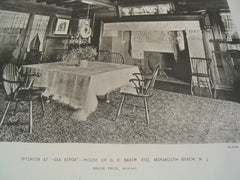 Interior at , Monmouth Beach, NJ, 1886, Bruce Price
