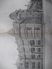 Principal Front of the New Medical School, Leeds, England, UK, 1896, W. H. Thorp