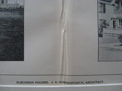 Suburban Houses, MA, 1900, J. A. Schweinfurth