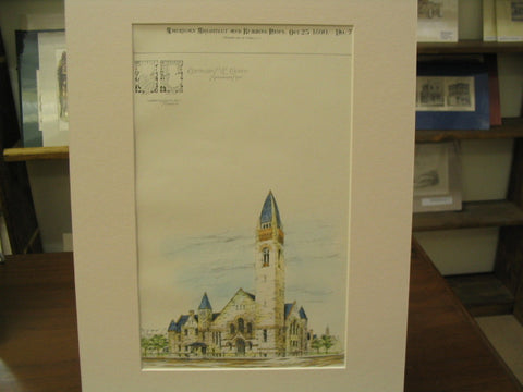 Centenary M. E. Church, Minneapolis, MN, 1890, Warren H. Hayes