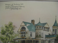 Houses for E. M. and W. W. Bilven, Yonkers, NY, 1888, Frank F. Ward