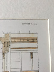 Metropolitan Life, Details, Madison Square, NY, 1909, Original Hand Colored -