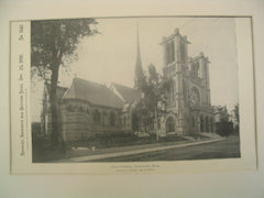 Union Church, Worcester, MA, 1897, Earle and Fisher
