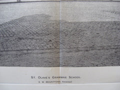 St. Olave's Grammar School, London, England, UK, 1900, E. W. Mountford