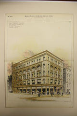 Taylor Building on the Corner of Essex and Columbia Sts., Boston, MA, 1895, Hartwell and Richardson