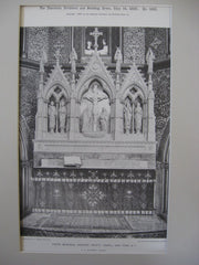 Swope Memorial Reredos at Trinity Chapel, New York, NY, 1898, F. C. Withers