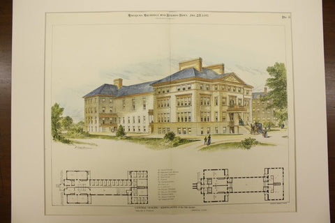 Central Building of the Kindergarten for the Blind at Jamaica Plain , Boston, MA, 1893, Walter R. Forbush