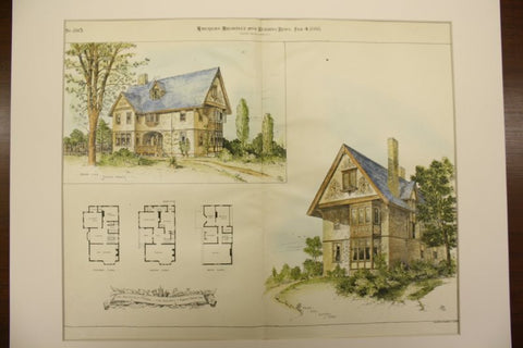 Architect's Home, the Residence of Robert Brown, 1893, Robert Brown