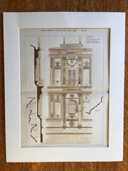 Convent of San Marcos, Leon, Spain, 1893, Original Hand Colored -