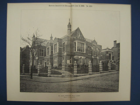 St. John's Public Library in Hampstead, London, England, UK, 1900, Arnold S. Taylor