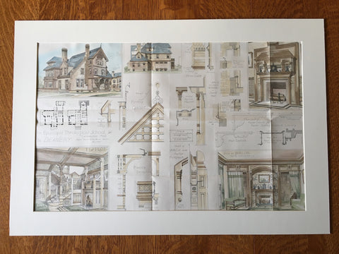 Episcopal Theological School, Cambridge, MA, 1880, Original Plan -