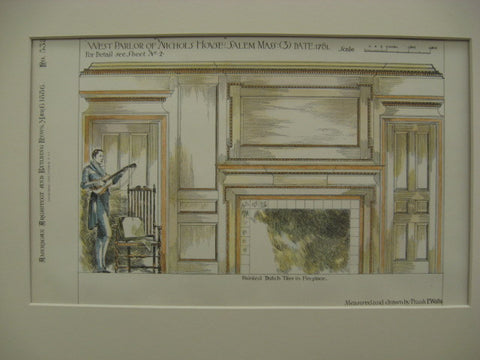 West Parlor of Nichols House, Salem, MA, 1886, Frank E. Wallis
