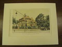 House on the Corner of Follen Street and Concord Avenue, Cambridge, MA, 1895, Longfellow, Alden & Harlow