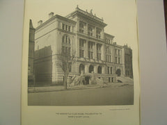 Mercantile Club-House, Philadelphia, PA, 1895, Baker & Dallett