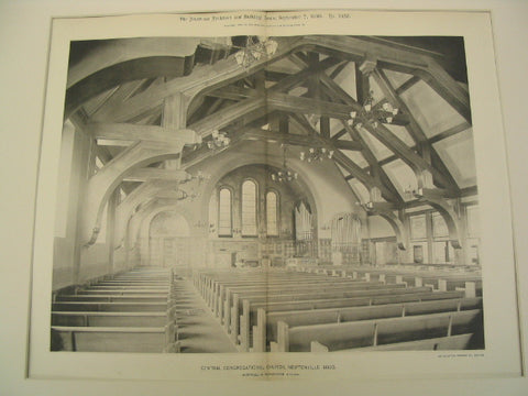 Central Congretional Church, Newtonville, MA, 1895, Hartwell & Richardson