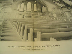 Central Congretional Church, Newtonville, MA, 1895, Hartwell & Richardson