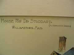 House for Dr. Stoddard, Williamstown, MA, 1895, Romeyn and Stever