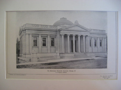 The Blackstone Memorial, Chicago , IL, 1904, S. S. Beman